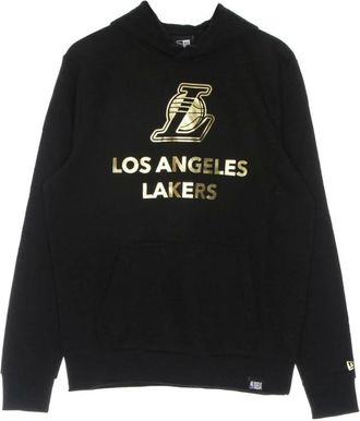 New Era New Era, Hoodies, male, Black, Size: M NBA Black Gold Hoodie Lakers
