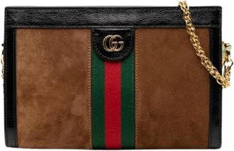 Gucci Pre-owned Clutches, female, Brown, Size: ONE SIZE Pre-owned Vintage Shoulder Bag