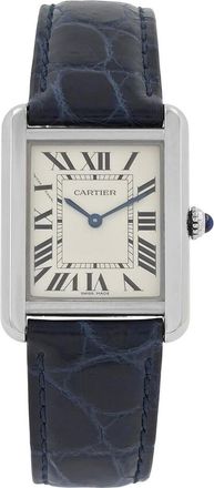 Cartier Pre-owned Cartier Tank Solo Silver Dial Ladies Watch W5200005