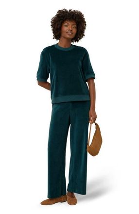 Pact Organic Cotton Pure Velour Sweatshirt Tee in Celestial at Nordstrom, Size Small