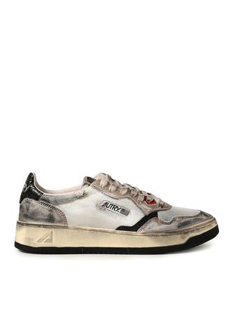 Autry Crepe leather and logo sneakers