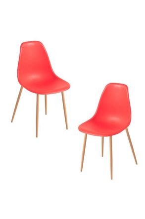 Regalos Miguel Packs Sillas Comedor - Pack 2 Sillas Mykle - Rojo