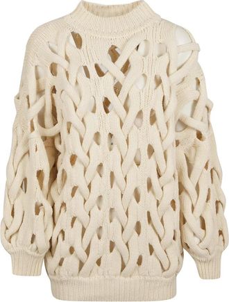 Isabel Marant Ella Ronde Hals Trui - Dames - Ronde hals truien - Beige - S - Truien & Vesten