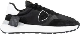 Philippe Model Veterschoenen voor dames van su&egrave;de en leer - Dames - Sneakers - Zwart - 35 EU - Leer - Schoenen
