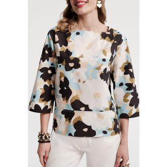 Frances Valentine Carly Top Morning Dew in Blue/multi at Nordstrom, Size X-Small