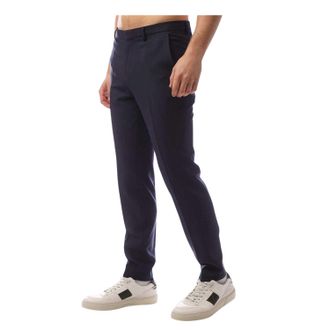 HUGO BOSS Hugo Heren Hesten Wollen Broek (Donkerblauw)