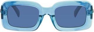 Kurt Geiger 49mm Rectangular Sunglasses in Teal-Purple Crystal Bi-Layer at Nordstrom Rack