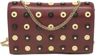 Diane Von F&uuml;rstenberg Clutch Soiree con borchie - Rosso