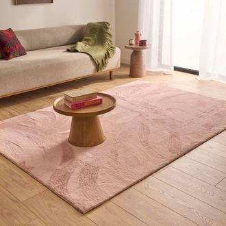 Nazar Rugs Alfombra suave rosa 80x150