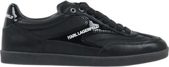 Karl Lagerfeld Schoenen, Dames, Zwart, 37 EU, Leer, Kandidate Vetersneaker