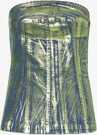 Amy Lynn Womens Tube Sleeveless Slim Fit Top - Green - Size: 10