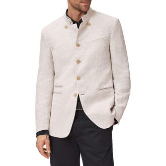 John Varvatos Logan Paisley Jacket in Eggshell at Nordstrom, Size 56