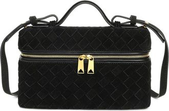 Tiffany & Fred Woven Suede Leather Camera Bag