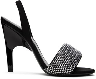 サンダル・ミュール THE ATTICO Black Rem sandals THE ATTICO REM 60MM SANDAL SILVER BLACK NEW SEASON PARLOUR X