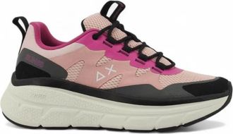 Sun 68 Venus Sporty Sneaker - Dames - Sneakers - Roze - 37 EU - Leer - Schoenen