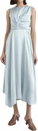 Roksanda Ilincic Brida Silk Satin Dress In Saltwater