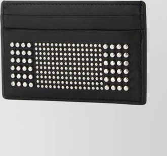 Alexander McQueen studded leather card holder