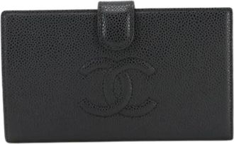 Chanel Pre-owned Wallets, female, Black, Size: ONE SIZE Pre-owned Vintage Wallet