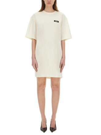 Msgm kurzes Kleid mit Logo