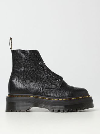 Dr. Martens Anfibi Sinclair in nappa martellata con zip e suola platform