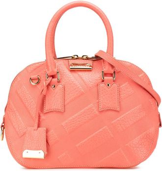 Burberry Pre-owned Burberry Small Heritage Grain Check Embossed Orchard Bowling Bag Ladies 5M2XV0A68ZQJBY26