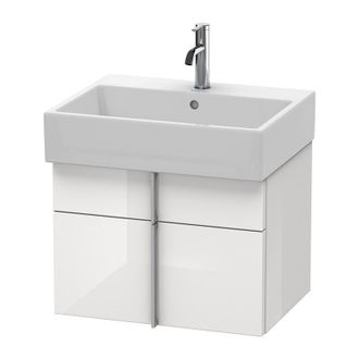 Duravit Duravit Vero Air Mueble De Pared 58,4 X 43,1 Cm, 1 Caj&oacute;n, 1 Extra&iacute;ble, Para Vero Air 235060, Color (frente/cuerpo): Laca Blanca De Alto Brillo - Va650