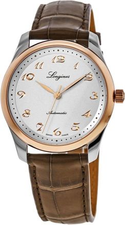 Longines Master Collection Automatic 40mm Silver Dial Leather Strap Mens Watch L2.793.5.70.2
