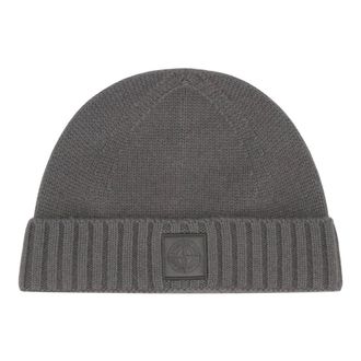 Stone Island Beanies, male, Gray, Size: ONE SIZE Cashmere Beanie