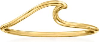 RS Pure by Ross-Simons Italian 14kt Yellow Gold Wave Ring