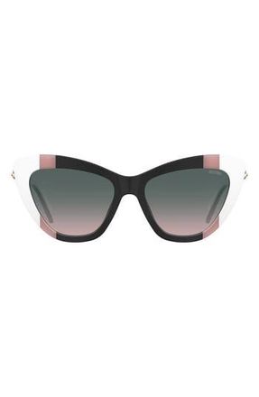 Moschino 54mm Gradient Cat Eye Sunglasses in 03H2-Jp at Nordstrom Rack