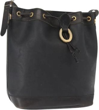 Dior Pre-owned Bucket Bags, female, Black, Size: ONE SIZE Pre-owned Trotter Canvas Bucket Bag