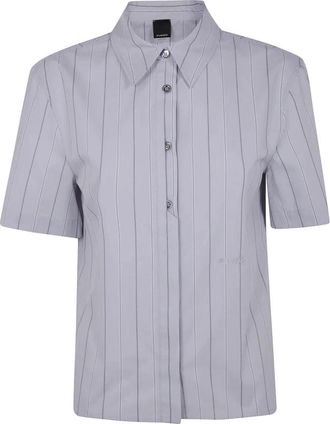 Pinko Innuendo Shirt - Dames - Overhemden - Grijs - XS - Katoen - Overhemden