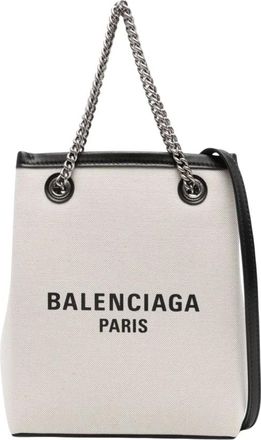 Balenciaga Tote Bags, female, Beige, Size: ONE SIZE Phone Holder Crossbody Bag