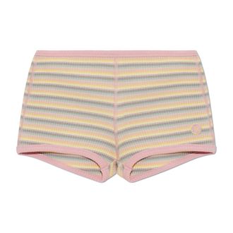 Amiri Short Shorts, female, Multicolor, Size: XS MA Striped Micro Short