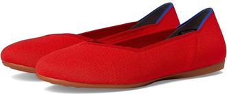 Rothy's The Daily Flats Womens Dress Flat Shoes Showstopper Red : 10.5 M, Synthetic