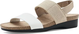 Munro Pisces Womens Sandals White/Natural : 10.5 WW (EE), Leather