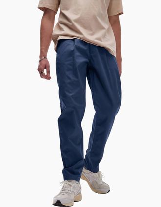 Topman Mens Topman Mens Chino Pant Cotton Trouser - Navy - Size: W34 l34