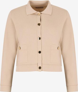 Hemisphere Strick-Hemdjacke aus Merinowolle