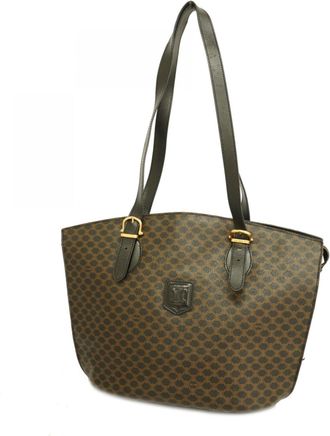 Celine Black Brown Pvc Tote Bag (Pre-Owned)