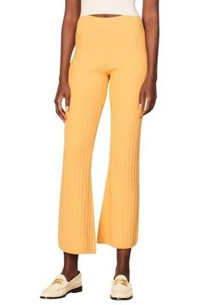 Sandro Baltimore Crop Flare Pants in Clementine at Nordstrom Rack, Size 10 Us / 42 Fr