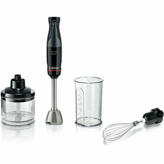 Bosch Batidora De Mano, Ergomaster, 1000w, Quattroblade, Accesorios Incluidos, Serie 4, Antracita, Msm4w421