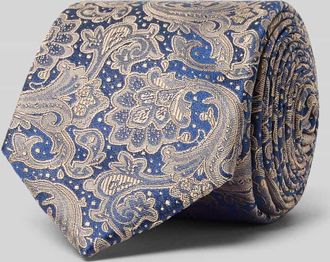 Monti Seidenkrawatte mit Paisley-Muster in Beige, Gr&ouml;&szlig;e 1