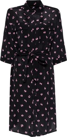 Maison Kitsun&eacute; double pocket dress - women - Viscose - 40 - Black