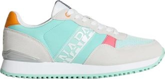 Napapijri Groene Similpelle Sneakers Astra - Dames - Sneakers - Groen - 37 EU - Polyester - Schoenen