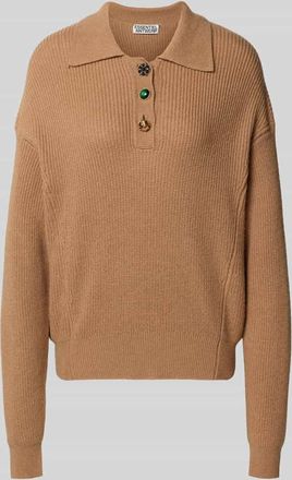 Essentiel Loose Fit Strickpullover aus Woll-Mix Modell IMETAL in Beige, Größe XS