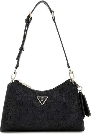 Guess Womens Shoulder Bag Black Polyurethane - Shoulder-Bags