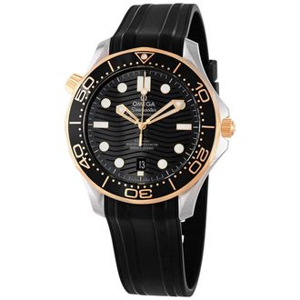 Omega Seamaster Automatic Chronometer Black Dial Mens Watch 210.22.42.20.01.001