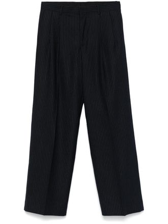 Sunflower pleated wide-leg trousers - Blue