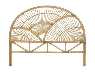 VENTE-UNIQUE.COM Cabecero mimbre color natural claro 165cm x 4cm