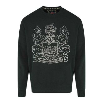 Aquascutum Heren Aldis Pixel Logo Sweatshirt (Zwart)